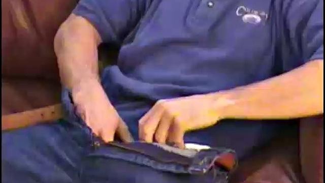 Perry strips down and gets fucked hard at work