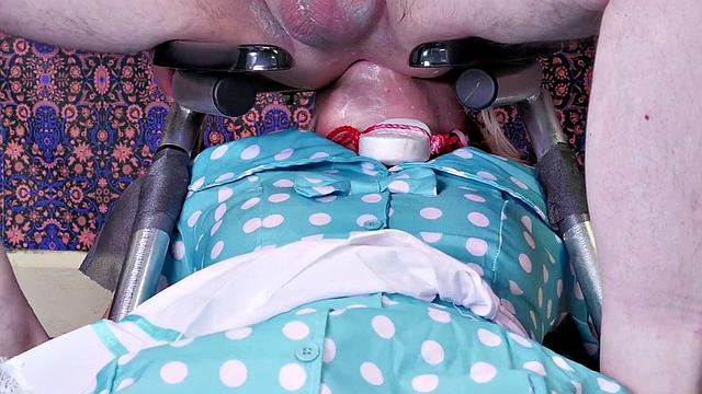 Naughty teen gagged with soap