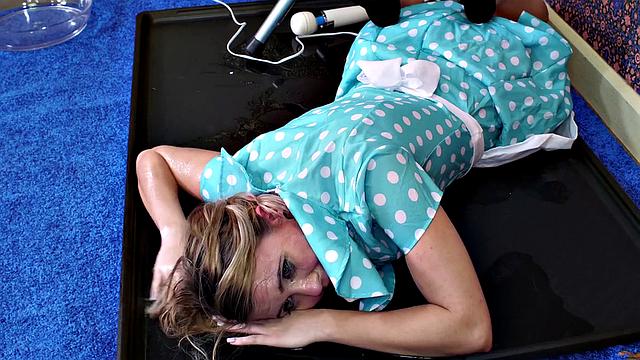 Naughty teen gagged with soap