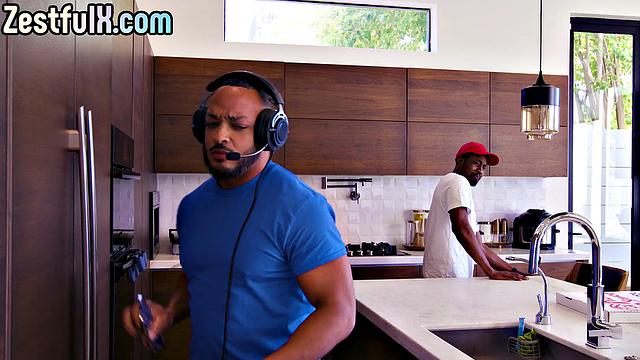 Kinky ebony babe bouncing on BBC