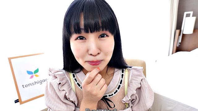 Cute and sweet Ichika Matui spreads her legs for us to dine on her pussy