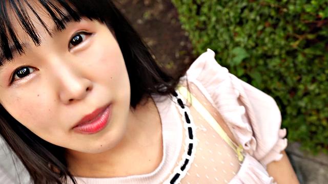 Cute and sweet Ichika Matui spreads her legs for us to dine on her pussy