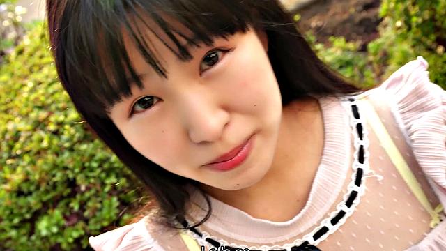 Cute and sweet Ichika Matui spreads her legs for us to dine on her pussy