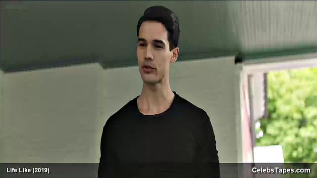 Addison Timlin gets naughty in her bedroom, showing off her bra and kissing the celebrity