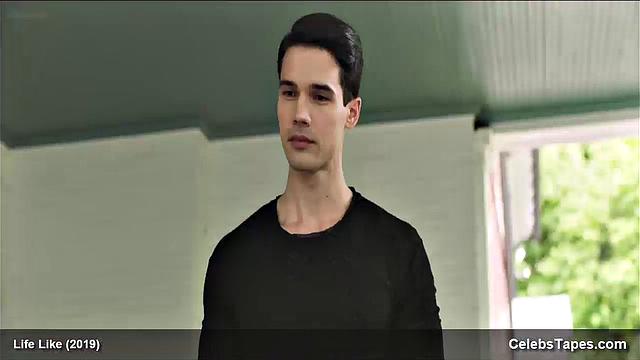 Addison Timlin gets naughty in her bedroom, showing off her bra and kissing the celebrity