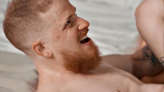 Ginger wild dude fucked by nympho in anal hole