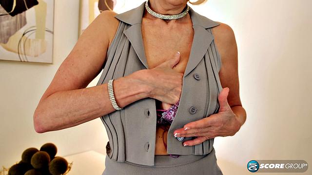 MILF and Morgan Shipley show off big tits and finger cunt