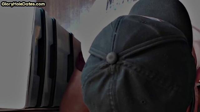 Naughty DILF in glory hole