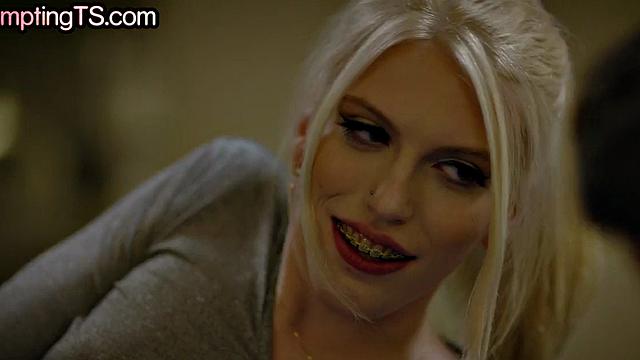 Skinny TS Tempts Bae Making Love with Her Boyfriend