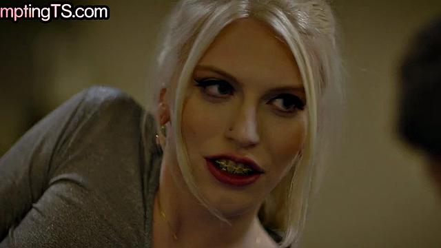 Skinny TS Tempts Bae Making Love with Her Boyfriend