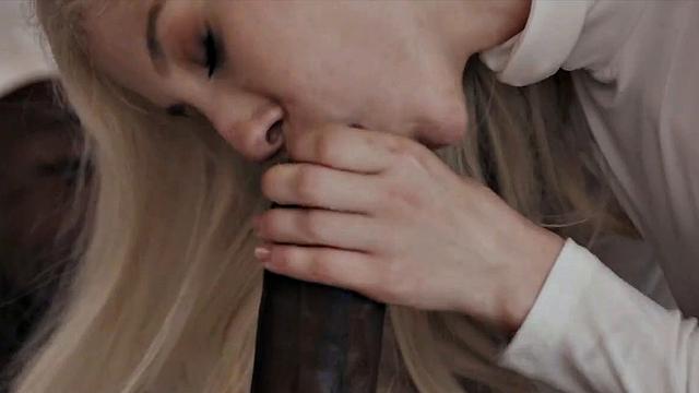 Skinny young girl fucked by huge black dick