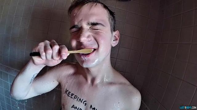 Cock Sucking Slave Boy Gets Loaded Up