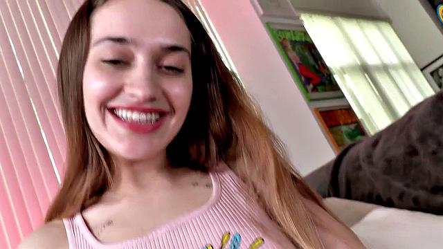 Foot fetish 21yo teases with POV HJ while talking dirty