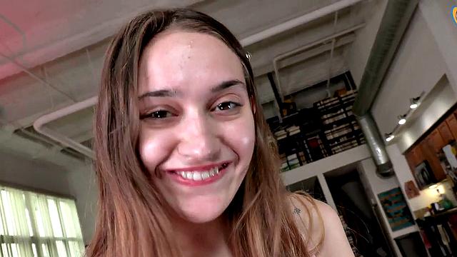 Foot fetish 21yo teases with POV HJ while talking dirty