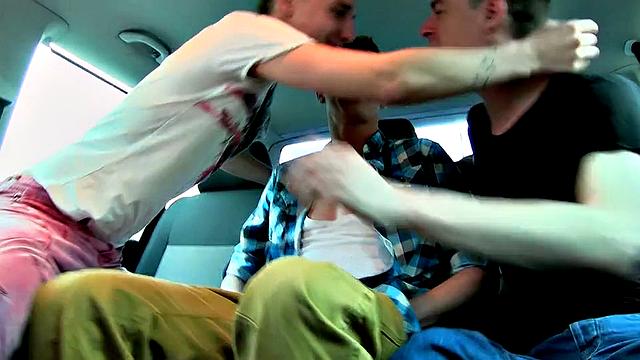 Hot Boy Troy Gets Picked Up - Troy Henley, Reece Bentley & Sean McKenzie