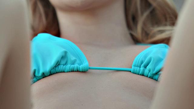 Bella Rose Hot Blonde in a Bikini Loves Being Watched Masturbating by Ramon Nomar