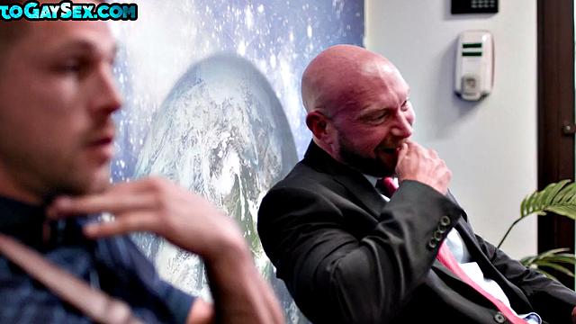 gay daddy rides athletic jock's cock at public place