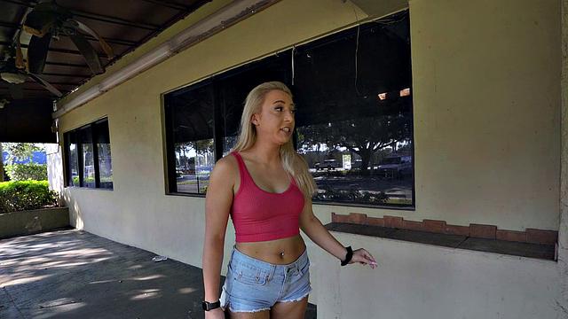 Blonde with tattoos goes wild in car for POV fuck with cowgirl and blowjob