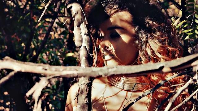 Petite ebony got pussyrammed after gagging on cock