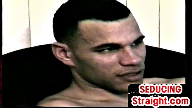 Vintage str8 stud gets HJ from horny guy