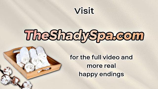 Stunning blonde masseuse cocksucking hard