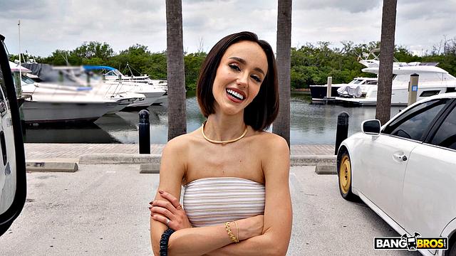 Christina Takes a Ride On Bus