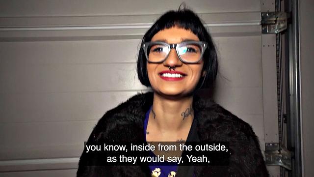 Public busty slut smashed in wet pussy by fucker