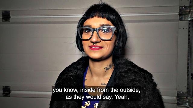 Public busty slut smashed in wet pussy by fucker