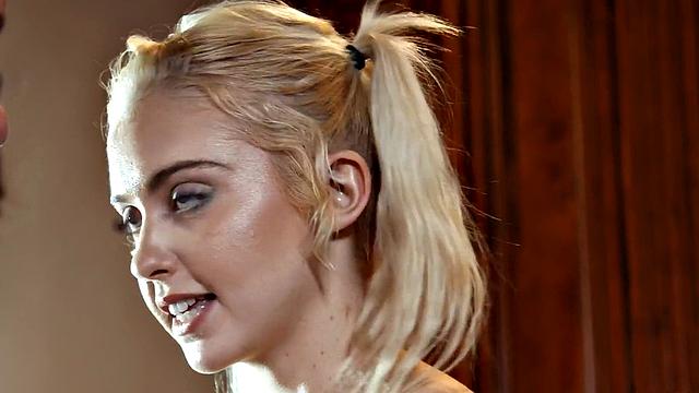 Petite 21yo fucked by boss after bj