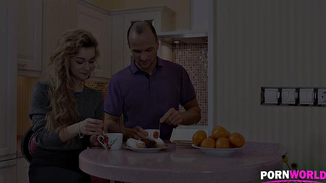 Kitchen Cramming: Teen Hardcore Sexy Night In