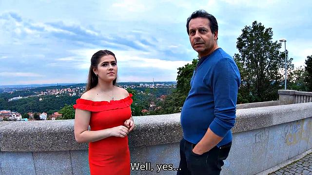 HUNT4K. Curvy girl gets properly nailed in front of her dad