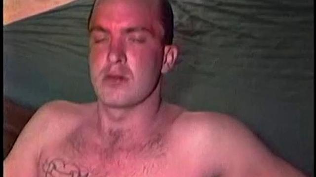 Mark gets naked and strokes his thick cock for the camera