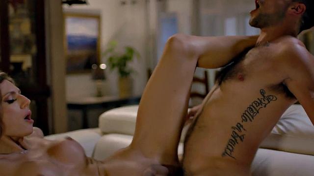 Transsexual beauty enjoys fucking in ass doggystyle