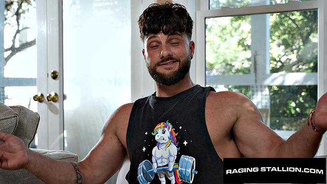 Hairy Hunk Flip Fucks Muscle - RagingStallion