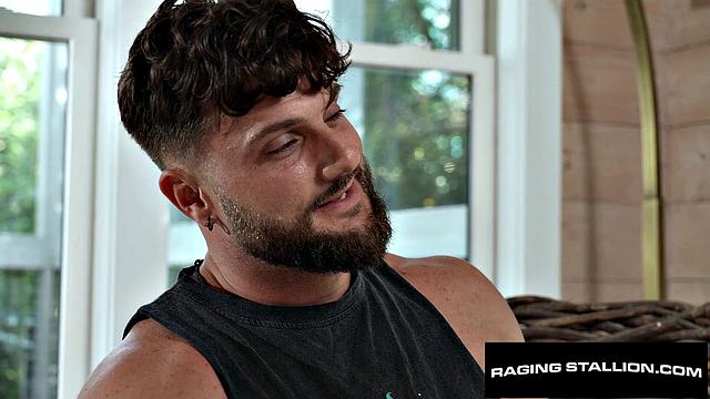 Hairy Hunk Flip Fucks Muscle - RagingStallion