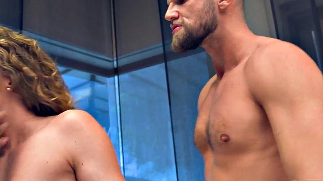 DP dirty bitch fucked hardcore in threesome