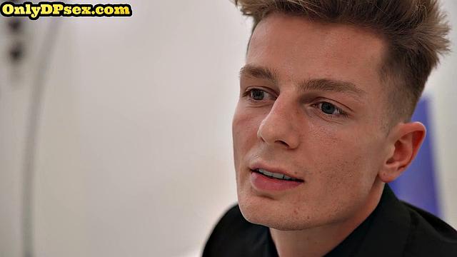 Classy blonde babe gets both holes filled