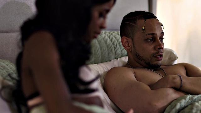 Black stepsis drilled by stepbrother and his big black cock