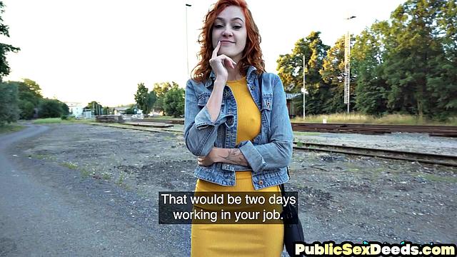 Cute petite bae got pounded outdoors