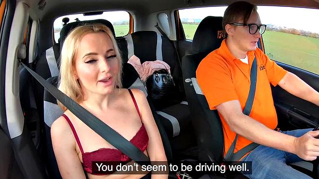 Classy student in lingerie pussy fucked by instructor