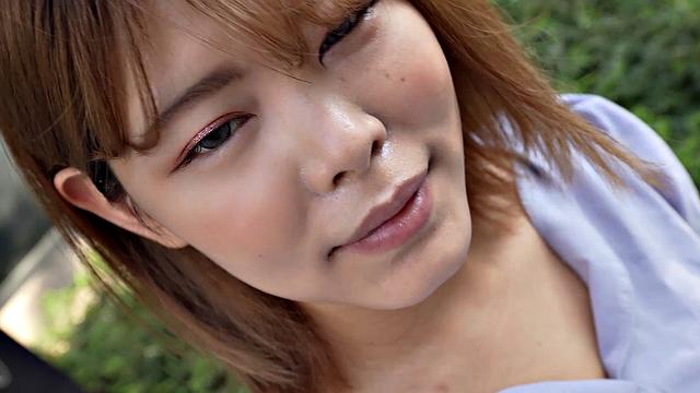 Amateur Japanese babe Iori Sasaki comes to visit us to fuck