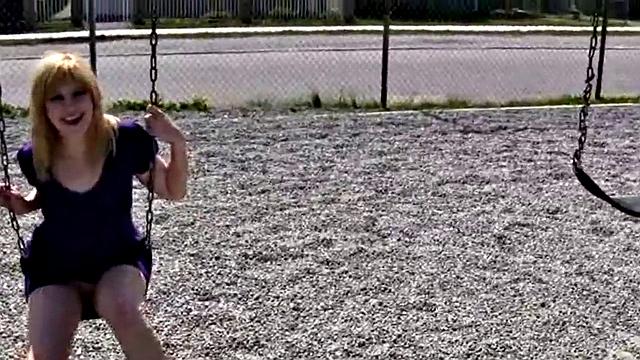 Dirty teen sucks on hard cock outdoors in the woods