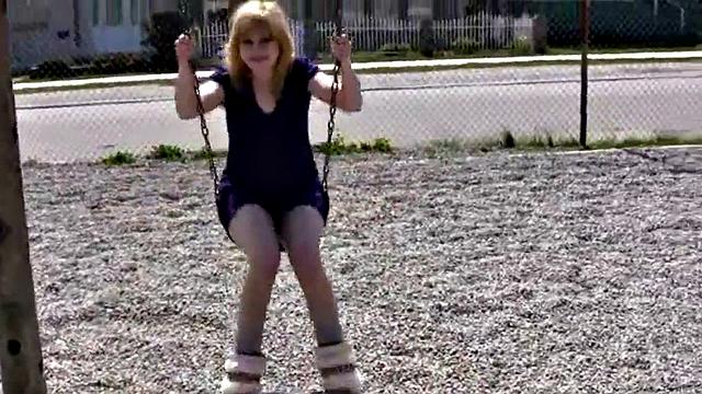 Dirty teen sucks on hard cock outdoors in the woods