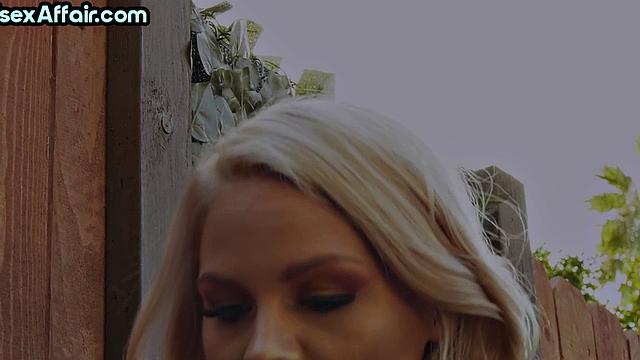 Bisex blonde pleasuring 2 guys