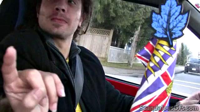 Hot Babe Kisses BF In Public And Rides Him