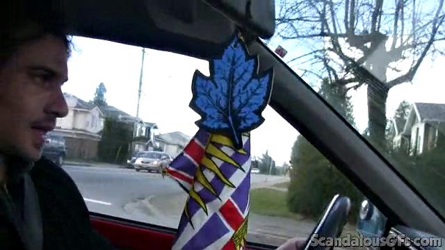 Hot Babe Kisses BF In Public And Rides Him