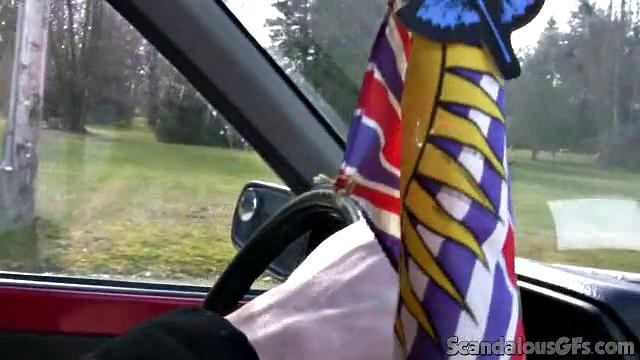 Hot Babe Kisses BF In Public And Rides Him