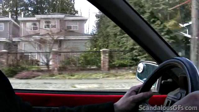 Hot Babe Kisses BF In Public And Rides Him