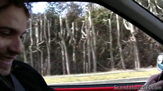 Hot Babe Kisses BF In Public And Rides Him