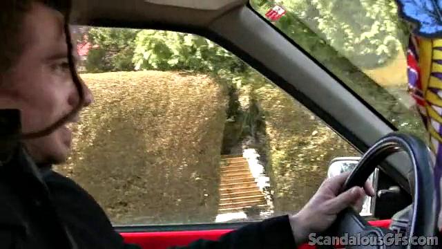 Hot Babe Kisses BF In Public And Rides Him